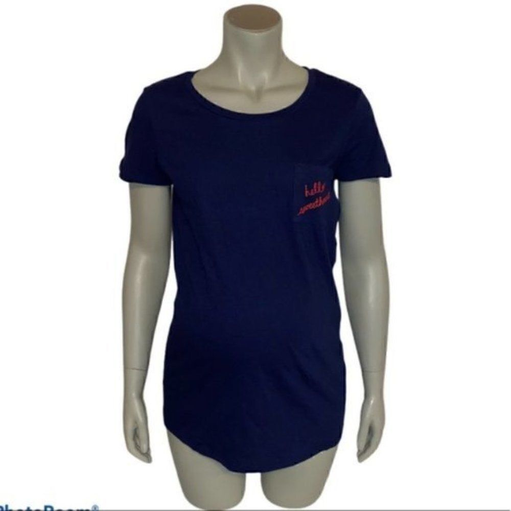Motherhood Maternity Hello Sweetheart T-Shirt NWOT - Picture 5 of 9